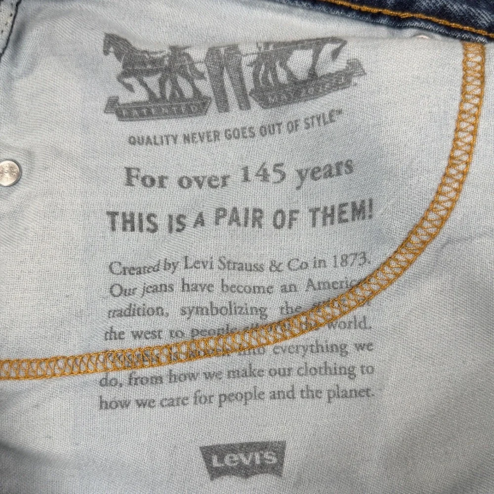Levis 505 Regular Fit Mens Blue Denim Jeans Straight Leg 43x31 04505-4886